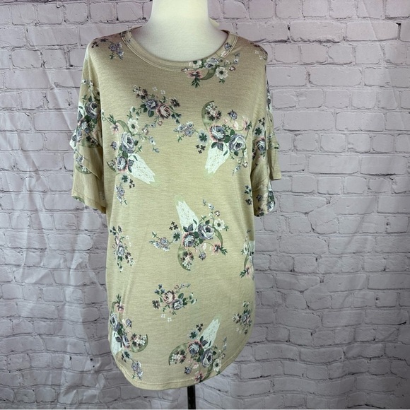 Bullhead ruffle sleeve top0051 - Picture 2 of 12